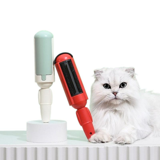 Pet Hair Remover Brush | Multi-Purpose Electrostatic Roller for Clothes, Furniture & More | Self-Cleaning Lint Hair Remover for Cats & Dogs