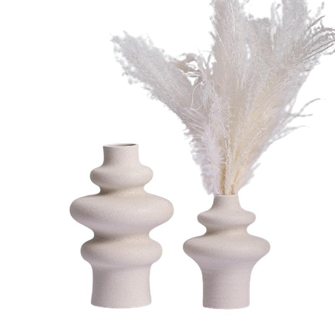 Modern Art Ceramic Vases | Stylish Home Art for Indoors or Outdoors Decorations