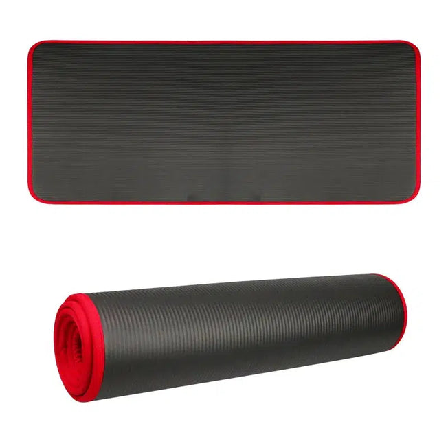 10MM Extra Thick Yoga Mat: Non-slip Exercise Mat for Fitness, Pilates, and Gym Workouts with Bandage
