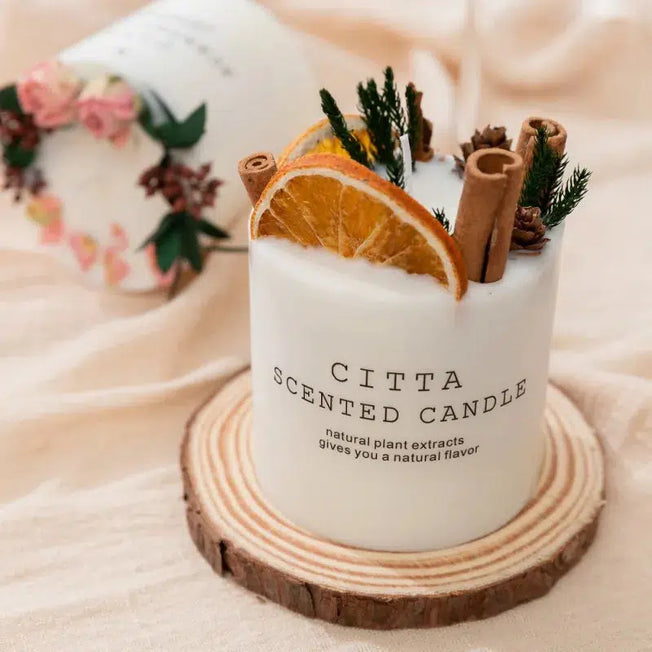 Romantic Soy Wax Candles: Elevate your home decor with these creative aromatherapy pillar candles, perfect for Christmas, weddings, parties, and as thoughtful gifts