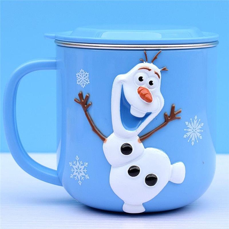 Magical Disney Cartoon Characters Steel & ABS Mugs, Captivating Designs, Sturdy & Child-Friendly Build