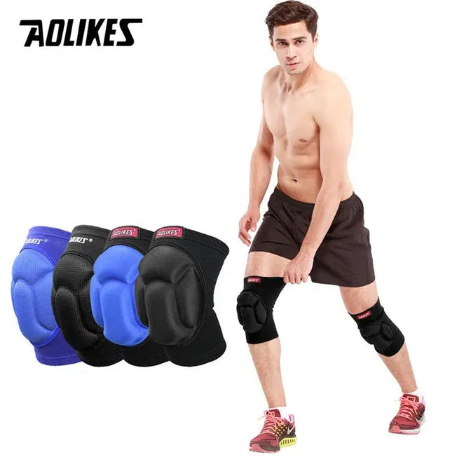 1 Pair Thickened Football Volleyball Extreme Sports Ski Knee Pads Fitness Knee Support Cycling Knee Protector Kneepad