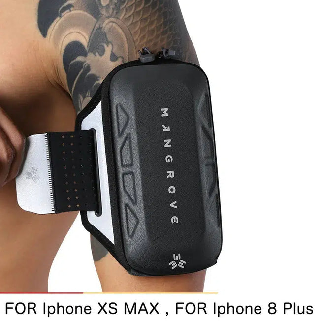 Running Mobile Phone Arm Bag for Men and Women: Fitness Outdoor Sports Cover, Workout Armband Wallet Case, Universal Phone Holder for iPhone XS Max