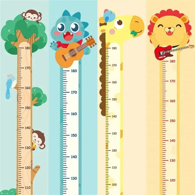 Add a touch of whimsy to your child's room with these Forest Style Cartoon Height Measurement Stickers. Featuring adorable animals and forest-themed designs