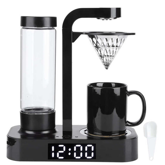 Compact Auto Coffee Brewer | USA Style Drip Coffee Maker with Clock Display & Morning Alert | AU Power Plug 220V | Start Your Day with a Cup of Freshly Brewed Coffee!