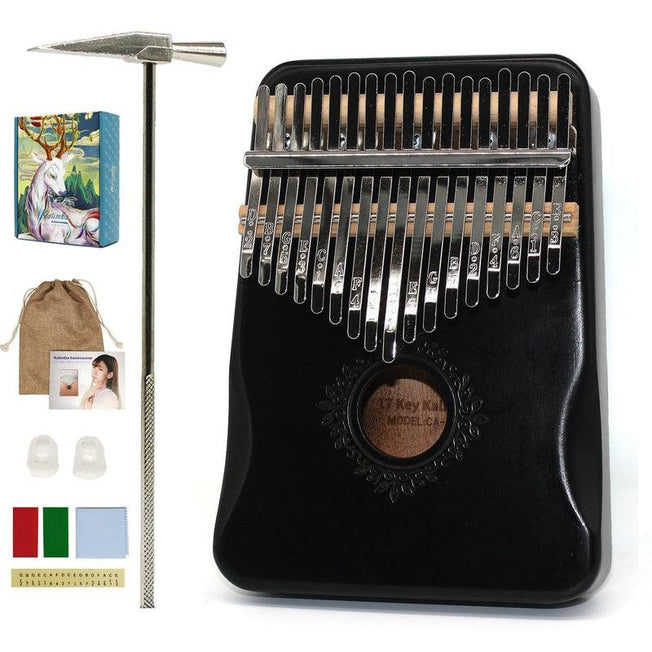 High-Quality 17-Key Kalimba Thumb Piano | Exquisite Wooden Mbira | Learn-to-Play Guide | Musical Instrument Gift"