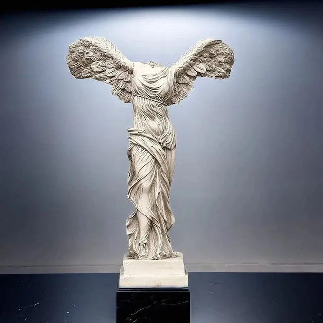 Timeless Grace: Vilead Winged Victory Goddess Retro Greek Statue - Office Desk Decoration, Living Room Shelf Decor for a Touch of Classical Elegance