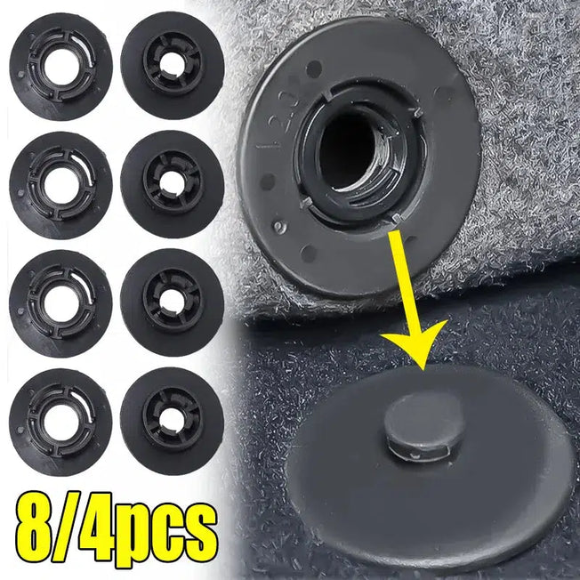 Secure your car floor mats with these Carpet Floor Mats Fixing Clips. Designed to prevent slipping, these clips are compatible with Volkswagen and Audi models A3, A4, and A6