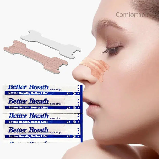 10/50PCS Breath Nasal Strips: Right Aid to Stop Snoring. Nose Patch for Better Sleep, Easier Breath. Sleep Aid Device for Good Sleeping Product.
