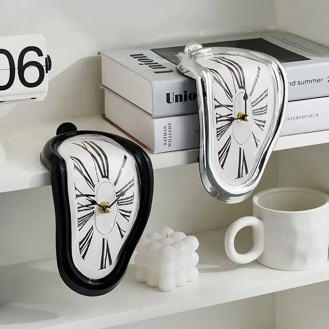 Surreal Melting Distorted Wall Clock: Salvador Dali Style Home Decor Gift for a Novel and Artsy Touch in 2024