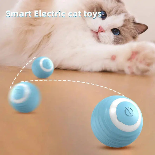 Cat Interactive Ball: Smart Cat Dog Toys, Electronic Interactive Toy for Indoor Fun. Automatic Rolling Magic Ball, Ideal Cat Game Accessories.