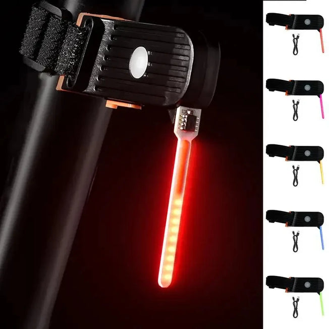 Waterproof Rechargeable LED Bicycle Taillight: Photon Drop Warning Lamp for Bike Safety