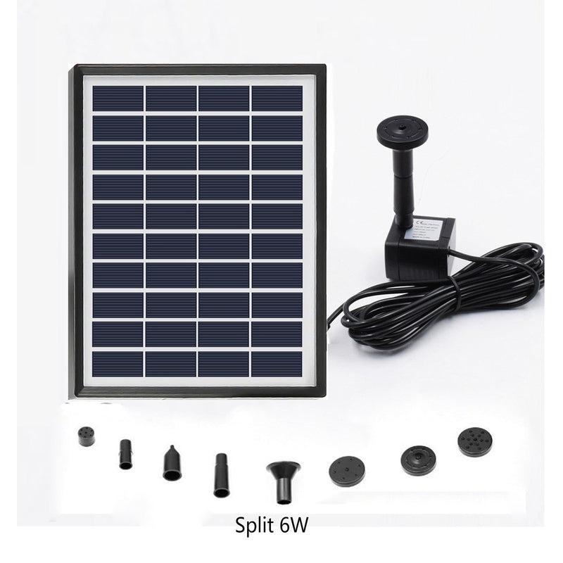 Solar Powered Water Fountain with Pump & Spray Heads | Garden Water Sprinkler for Pool, Pond and Outdoor Decor