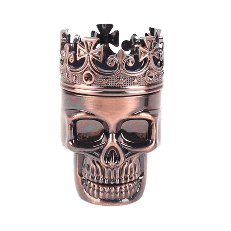 3-Layer Classic King Skull Grinder | Powerful Crusher for Tobacco, Herbs & Spices | A Smoking Enthusiast's Dream Gift!