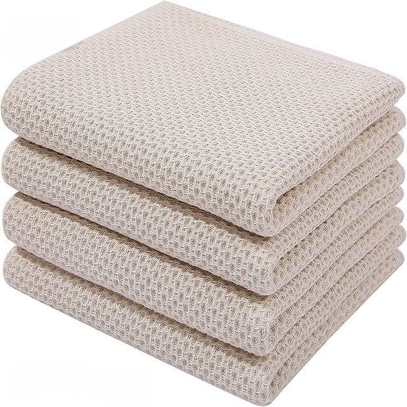 Homaxy Cotton Kitchen Towel | Ultra Soft Absorbent Cleaning Cloth | Thickened Wipe Cloths Dishcloth