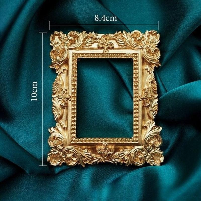Golden Retro Photo Frame | Nail Art Jewelry Decoration | Home Decoration | Photography Background Shooting | Photo Props