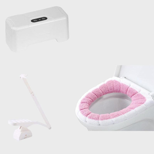 Universal Toilet Seat Cover Mat - Universal No-Touch Toilet Seat Lifter - Hands-Free Toilet Flushing Device