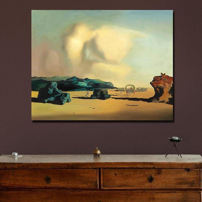 Salvador Dali's Transition Moment Painting | Oil Painting Reproduction on Canvas | Home Surrealistic Decoration