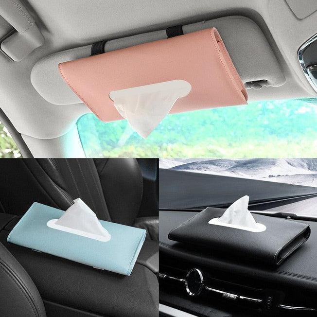Car Sun Visor Tissue Box Holder | Auto Interior Storage Decoration for BMW | Convenient Car Accessories, 1 Piece