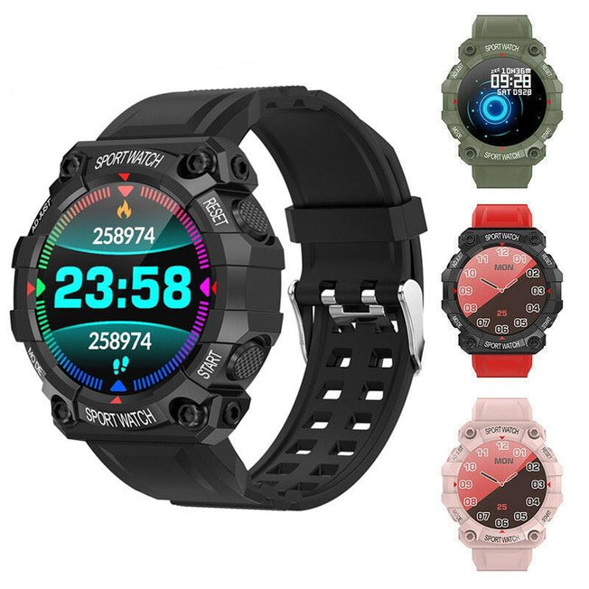 Heart Rate Blood Pressure Monitor Smartwatch IP67 Waterproof Sports Watches For Android iOS - Fitness Tracker with HD Touch Screen, Long Battery Life & Multilingual Support