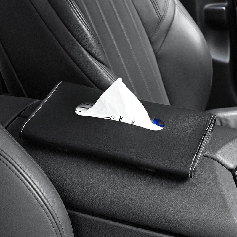 Car Sun Visor Tissue Box Holder | Auto Interior Storage Decoration for BMW | Convenient Car Accessories, 1 Piece
