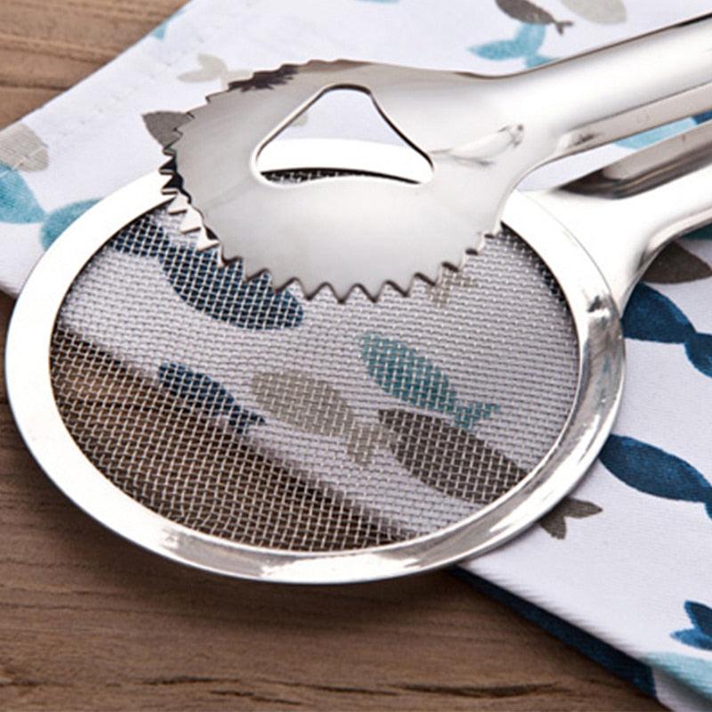 Multifunction Stainless Steel Sieve Filter Spoon | Kitchen Accessories Fried Food Oil Strainer Clip | Handheld Cooking Tools Gadgets