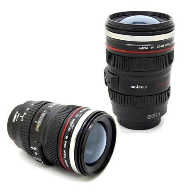 Coffee Mug 1:1 Camera Lens Emulation Mug with Lid - Creative and Realistic Photography Lover's Cup