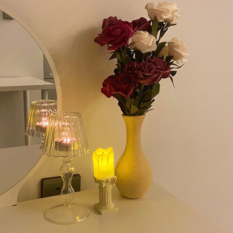 Nordic LED Mini Candle Night Lights | Romantic Night Light for Birthday, Wedding & Home Decor