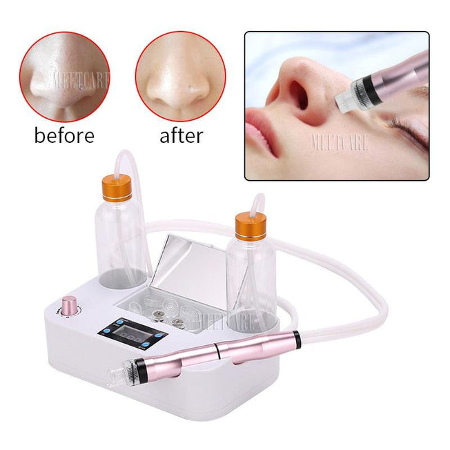Home Beauty Vacuum Suction Oxygen Injection Facial - Blackhead Removal, Pore Cleaner, Hydra Dermabrasion Aqua Peeling | Small Bubbles for Radiant Skin