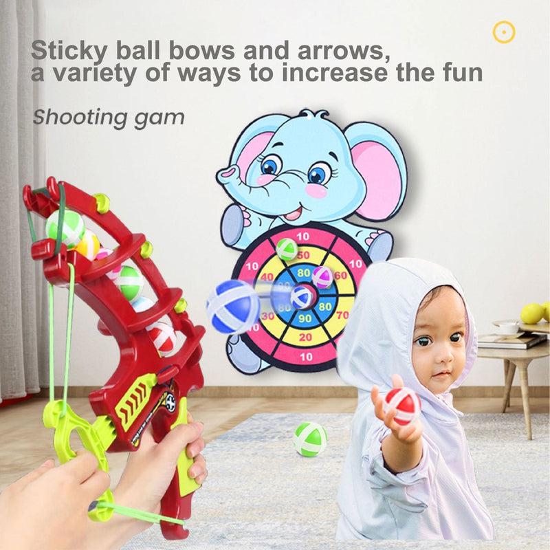 Montessori Throw Sport Slingshot Target Sticky Ball Dartboard | Educational Outdoor Game Toy for Children