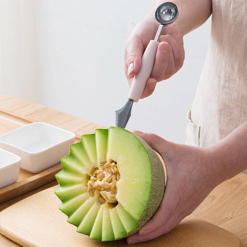 Versatile Fruit Carving Knife and Baller Scoop Spoon | Kitchen Tools Gadgets