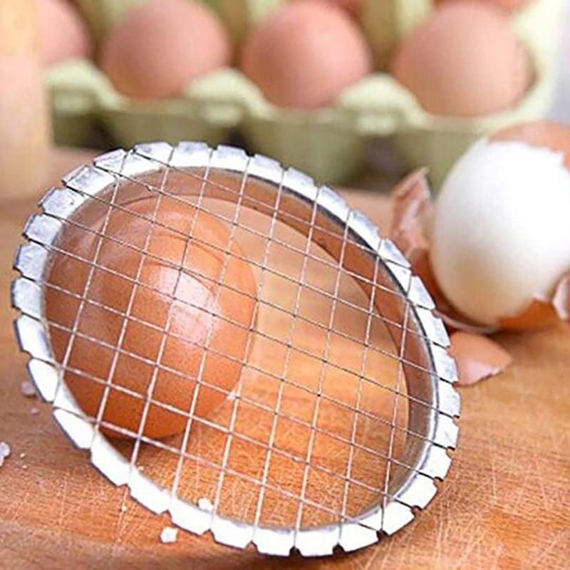Stainless Steel Egg Slicer | Grid for Vegetables Salads Potatoes Mushrooms & More | Kitchen Tools