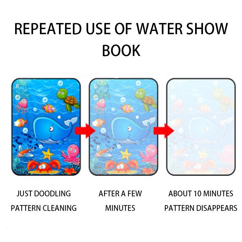 Reusable Water Drawing Book | Magical Montessori Toy for Sensory & Early Education