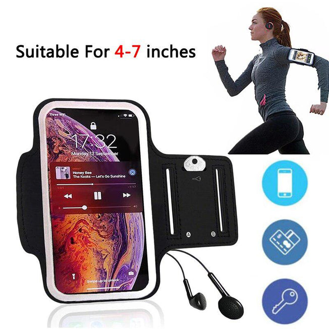 Universal Arm Band Bag for Mobile Phone - Men and Women | 4-7 Inches Arms Band Phone Case | Sweat-Proof Sports Smartphone Accessory
