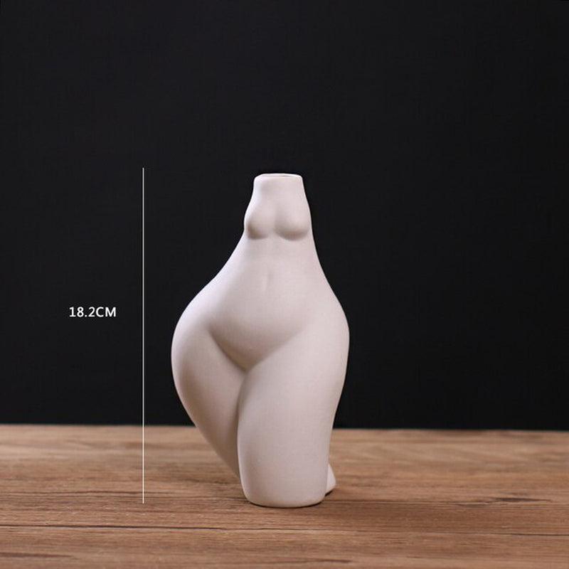 Elegant Abstract Female Figure Ceramic Vases | Modern Art for Home Decoration