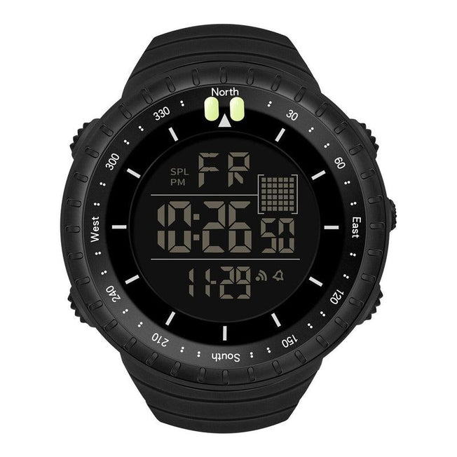 SYNOKE Military Digital Watch - Fashion Quartz Wristwatch with Sports & Smartwatch Features | Black & Khaki
