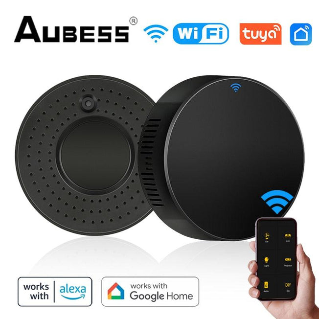 Aubess Tuya WiFi IR Remote Control | Smart Infrared Universal Remote for A/C, TV, Alexa & Google Home