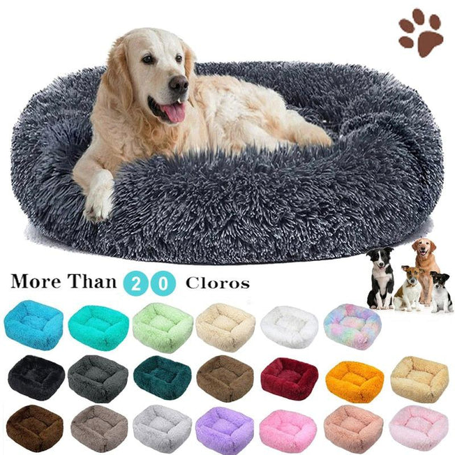 Square Plush Dog Mat Bed for Small, Medium, Large Dogs | Calming & Washable Kennel | Pet Supplies