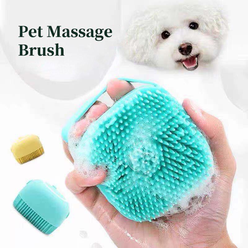 Soft Silicone Pet Bath Massage Gloves | Gentle Grooming & Cleaning for Dogs and Cats | Safe & Effective Pet Accessories for a Relaxing Bath Time
