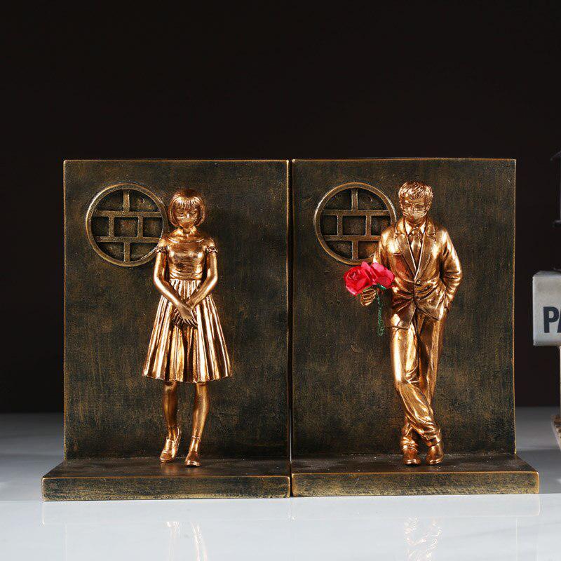 Banksy Inspired Figures Sculpture Bookends | Unique & Creative Home Decoration Accessories for Stylish Bookshelves