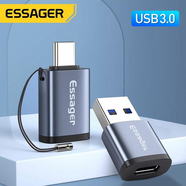 Essager USB Type C OTG Adapter - Convenient Type-C to USB 3.0 Female Converter | Expand Connectivity for MacBook, Xiaomi, Samsung, and More