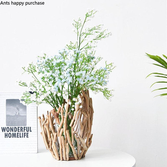 Wooden Tabletop Vase | Stylish Home Decor for Living Room, Bedroom & Office