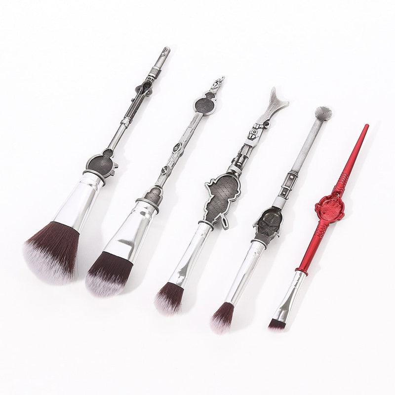Star Wars Makeup Brushes Set - 10 pcs Professional Classic Movie Series Cosmetic Brushes, for Foundation Blending Blush Eye Shadows Face Powder Kit for Fans, Multiple Colors