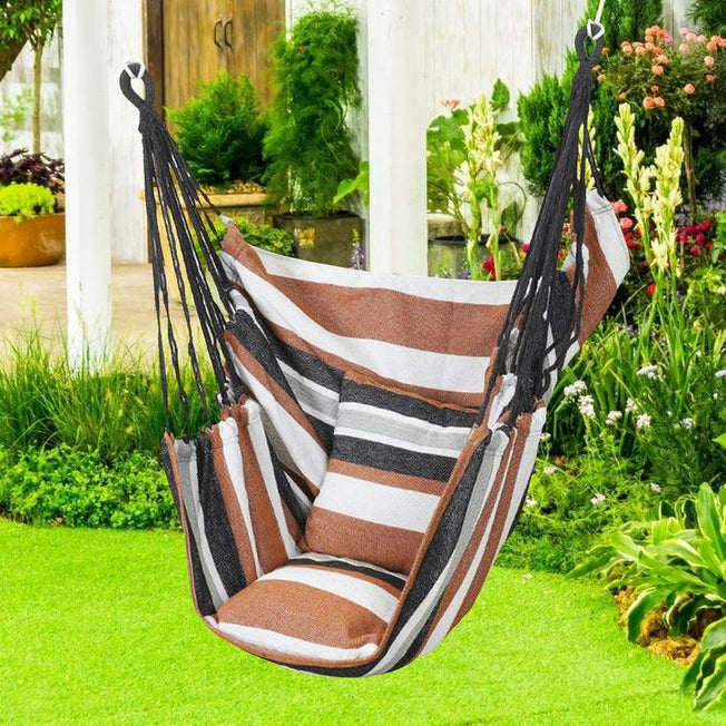 Hanging Rope Swing Chair for Garden, Porch, Beach, Camping, and Travel | 200KG Load Bearing