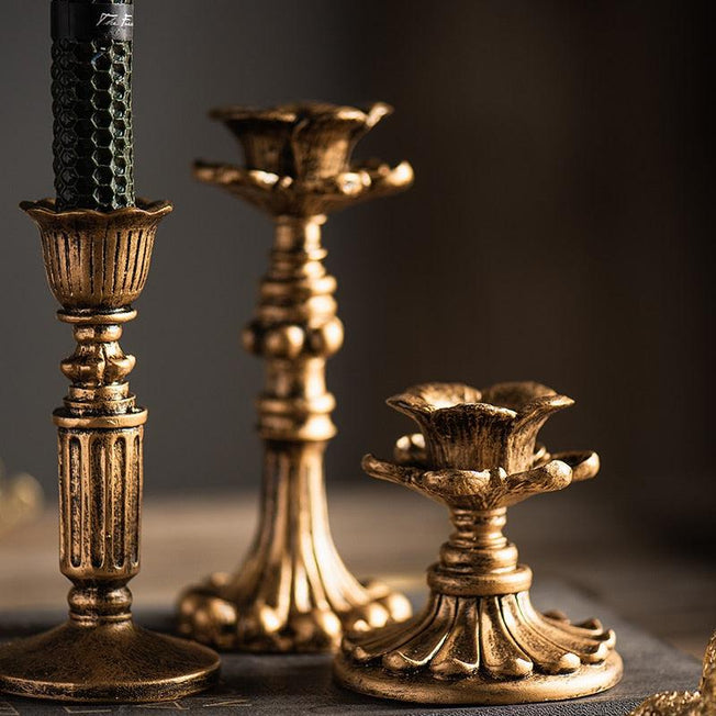 Antique French-Inspired Candle Stands | Elegant Home Decor