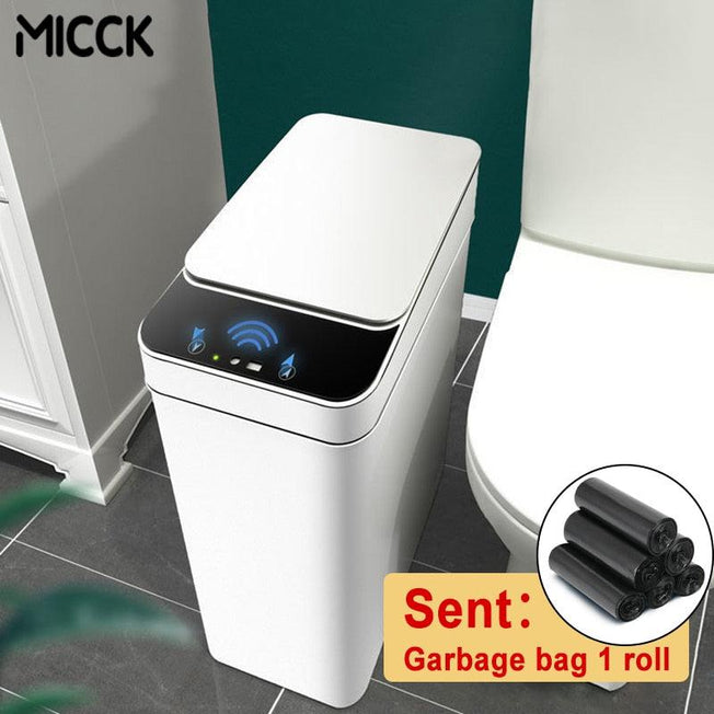 Smart Trash Bin | Waterproof Automatic Sensor Garbage Can for Bathroom, Kitchen & Living Room