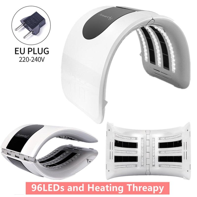 ForeverLily Foldable 7 Color LED Photon Heating Therapy Face & Body Mask Machine Salon, Anti-aging Removes Wrinkles, Home Use Skin Care