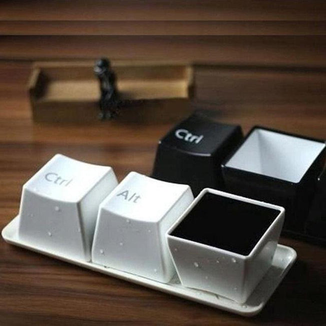 Innovative Keyboard-Inspired Tea Cup Set | Office Coffee Mugs Perfect for Promotions, Events, and Gifting
