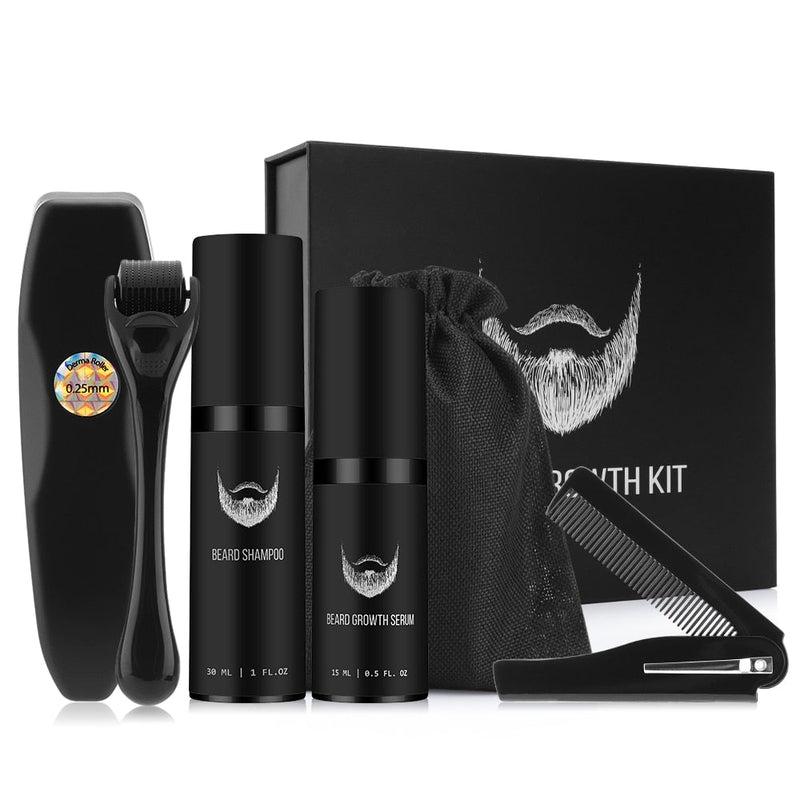 Beard Growth Kit - Enhance Beard Growth with Nourishing Oil and Leave-In Conditioner