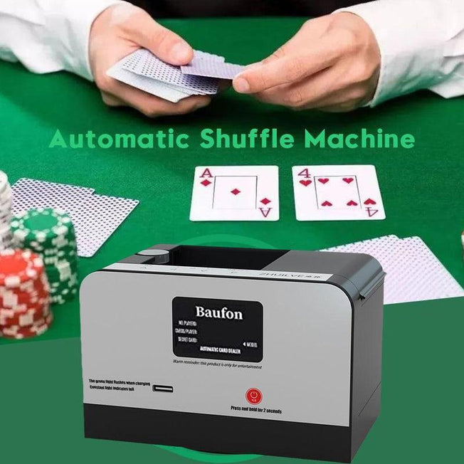 Innovative Automatic Card Dealing Device | Convenient Rotating Design | Effortless Poker & More | Portable & Battery Powered
